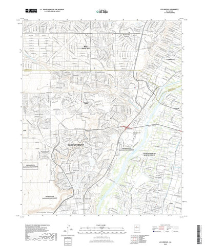 United States Geological Survey Los Griegos, NM (2020, 24000-Scale) digital map