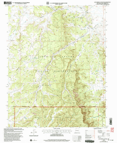 United States Geological Survey Los Indios Canyon, NM (2002, 24000-Scale) digital map