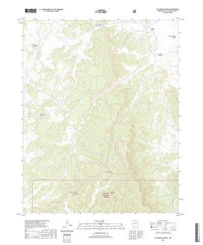 United States Geological Survey Los Indios Canyon, NM (2020, 24000-Scale) digital map