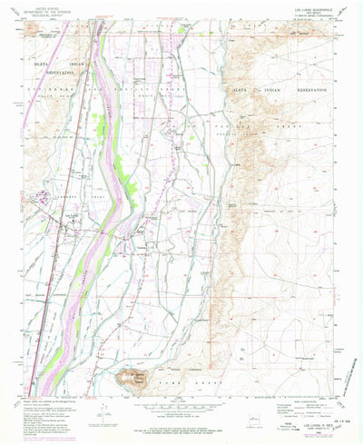 United States Geological Survey Los Lunas, NM (1952, 24000-Scale) digital map