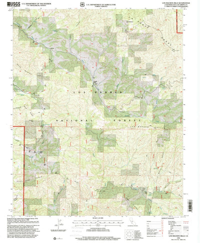 United States Geological Survey Los Machos Hills, CA (1995, 24000-Scale) digital map
