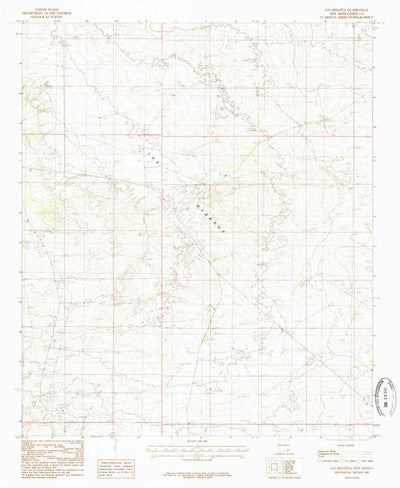 United States Geological Survey Los Medanos, NM (1985, 24000-Scale) digital map