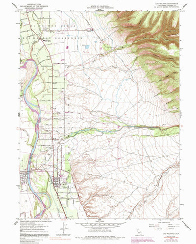United States Geological Survey Los Molinos, CA (1952, 24000-Scale) digital map