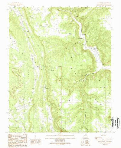 United States Geological Survey Los Montoyas, NM (1989, 24000-Scale) digital map