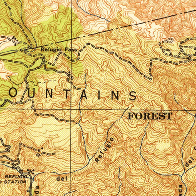 United States Geological Survey Los Olivos, CA (1943, 62500-Scale) digital map