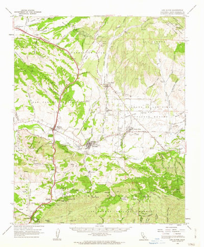 United States Geological Survey Los Olivos, CA (1959, 62500-Scale) digital map