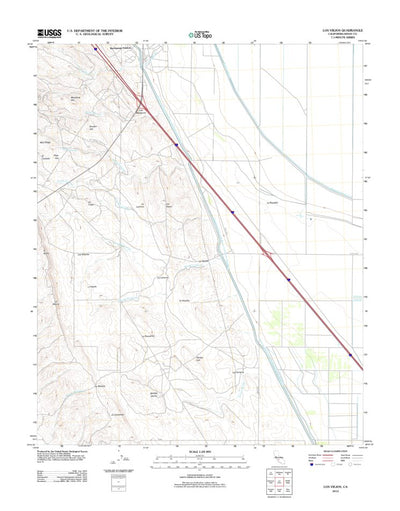 United States Geological Survey Los Viejos, CA (2012, 24000-Scale) digital map