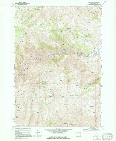 United States Geological Survey Lost Basin, OR (1994, 24000-Scale) digital map
