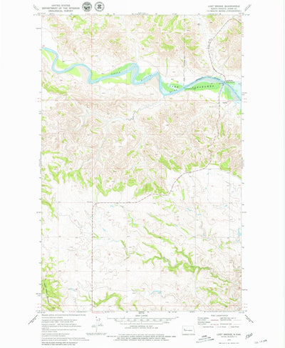 United States Geological Survey Lost Bridge, ND (1970, 24000-Scale) digital map