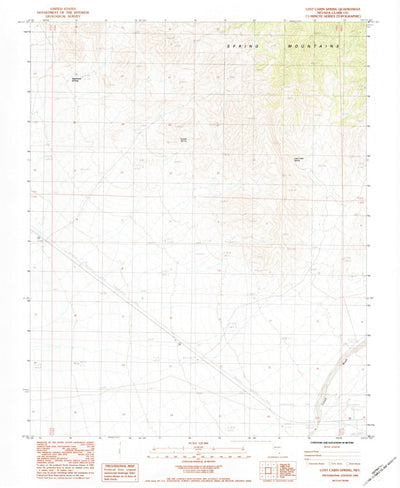 United States Geological Survey Lost Cabin Spring, NV (1984, 24000-Scale) digital map