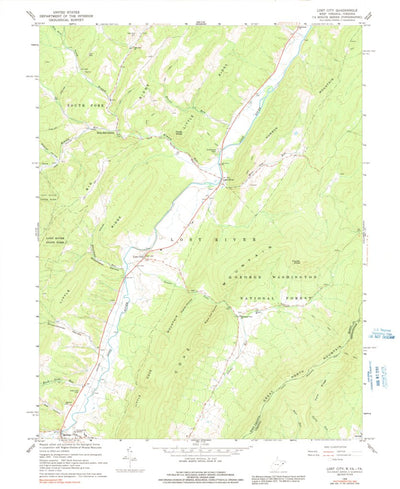 United States Geological Survey Lost City, WV-VA (1966, 24000-Scale) digital map