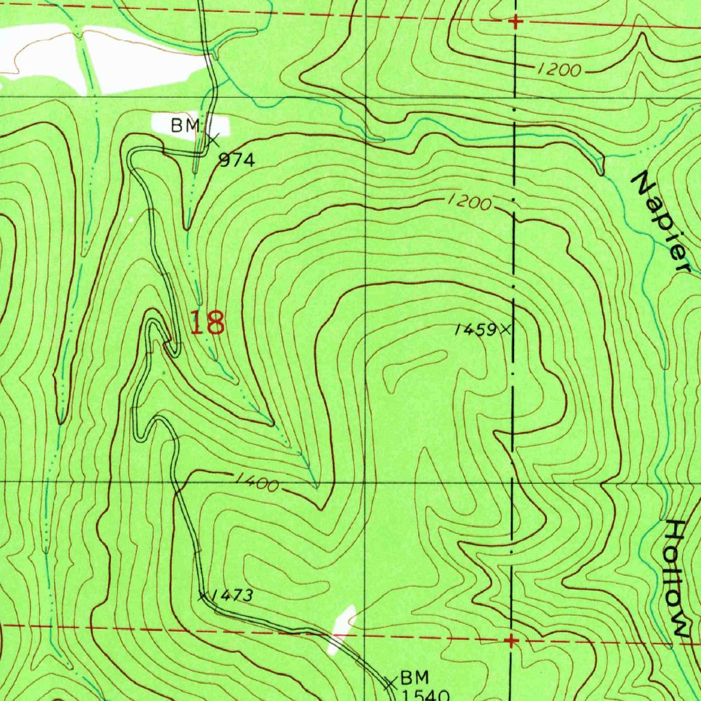 Lost Corner, AR (1980, 24000-Scale) Map by United States Geological ...