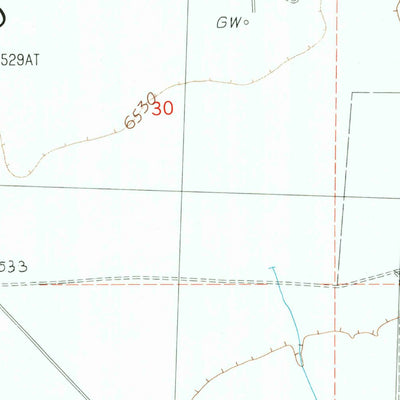 United States Geological Survey Lost Creek Butte NW, WY (1989, 24000-Scale) digital map