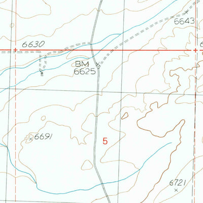 United States Geological Survey Lost Creek Butte SW, WY (1989, 24000-Scale) digital map