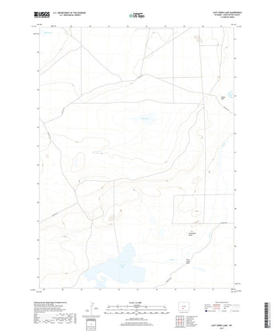 United States Geological Survey Lost Creek Lake, WY (2017, 24000-Scale) digital map
