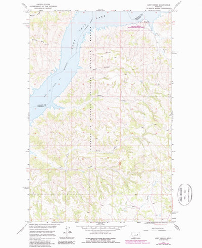 United States Geological Survey Lost Creek, MT (1965, 24000-Scale) digital map