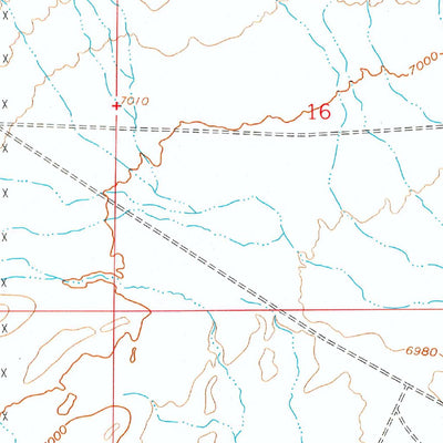 United States Geological Survey Lost Creek Reservoir, WY (1961, 24000-Scale) digital map