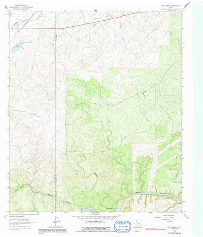 United States Geological Survey Lost Creek, TX (1963, 24000-Scale) digital map