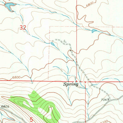 United States Geological Survey Lost Creek, WY (1967, 24000-Scale) digital map