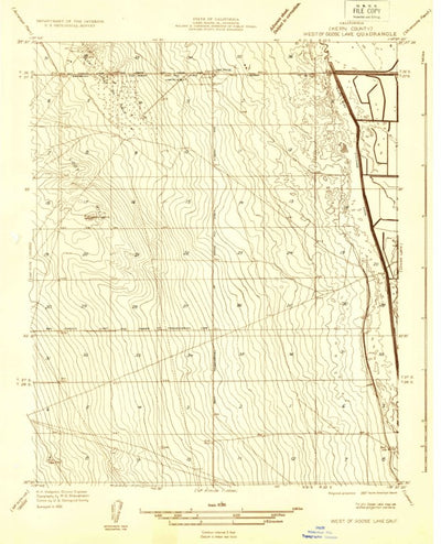 United States Geological Survey Lost Hills, CA (1932, 31680-Scale) digital map