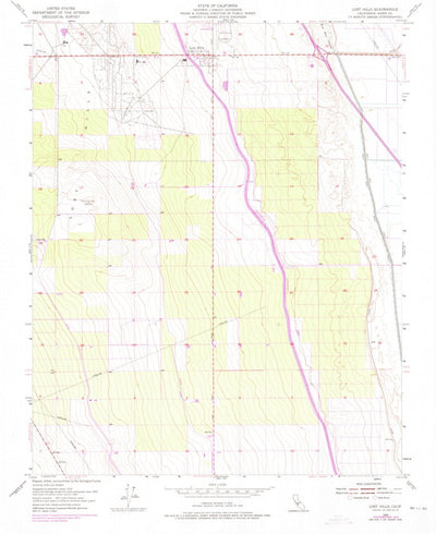 United States Geological Survey Lost Hills, CA (1953, 24000-Scale) digital map