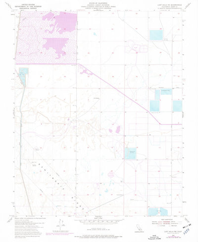 United States Geological Survey Lost Hills NE, CA (1954, 24000-Scale) digital map