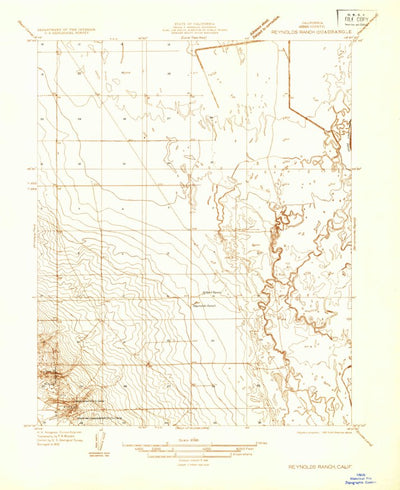 United States Geological Survey Lost Hills NW, CA (1932, 31680-Scale) digital map