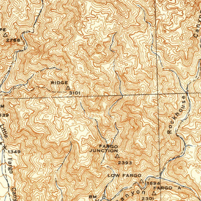 United States Geological Survey Lost Horse Mountain, CA (1944, 62500-Scale) digital map