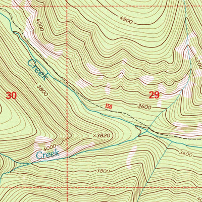 United States Geological Survey Lost Horse Mountain, MT (1997, 24000-Scale) digital map