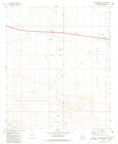 United States Geological Survey Lost Horse Peak, AZ (1979, 24000-Scale) digital map