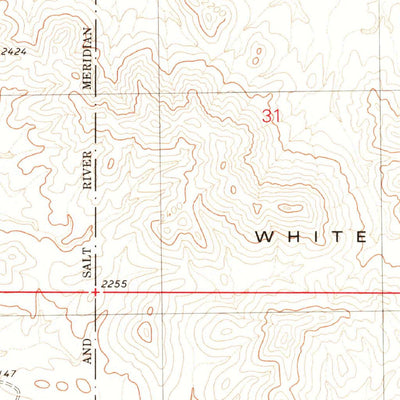 United States Geological Survey Lost Horse Peak, AZ (1979, 24000-Scale) digital map