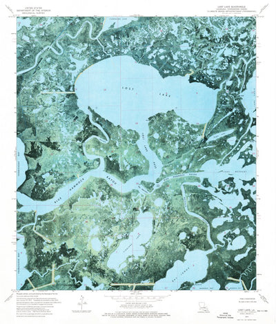 United States Geological Survey Lost Lake, LA (1974, 24000-Scale) digital map