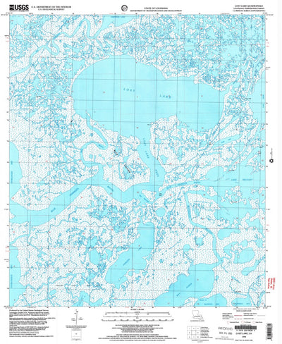 United States Geological Survey Lost Lake, LA (1998, 24000-Scale) digital map