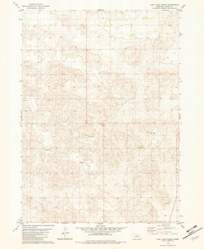 United States Geological Survey Lost Lake Ranch, NE (1982, 24000-Scale) digital map