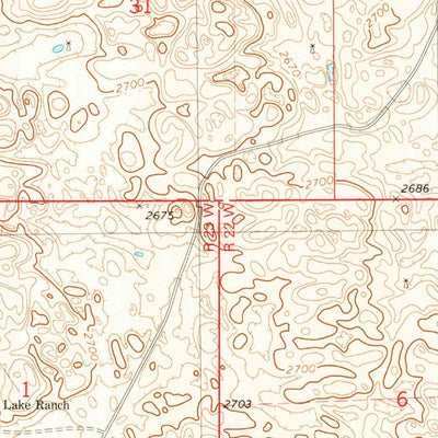 United States Geological Survey Lost Lake Ranch, NE (1982, 24000-Scale) digital map