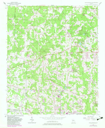 United States Geological Survey Lost Mountain, GA (1954, 24000-Scale) digital map