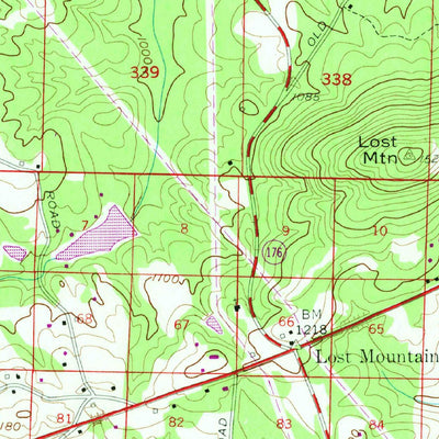 United States Geological Survey Lost Mountain, GA (1954, 24000-Scale) digital map