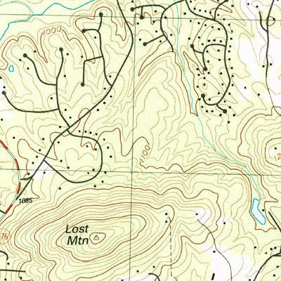 United States Geological Survey Lost Mountain, GA (1992, 24000-Scale) digital map