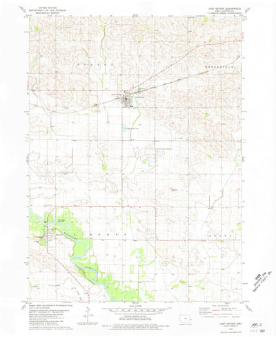 United States Geological Survey Lost Nation, IA (1980, 24000-Scale) digital map