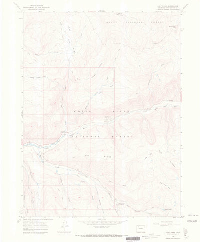 United States Geological Survey Lost Park, CO (1966, 24000-Scale) digital map
