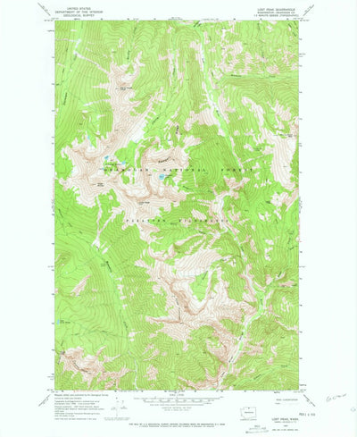 United States Geological Survey Lost Peak, WA (1969, 24000-Scale) digital map
