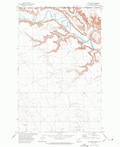 United States Geological Survey Lost River, MT (1972, 24000-Scale) digital map