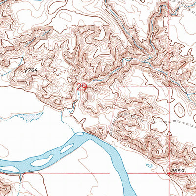 United States Geological Survey Lost River NE, MT (1972, 24000-Scale) digital map