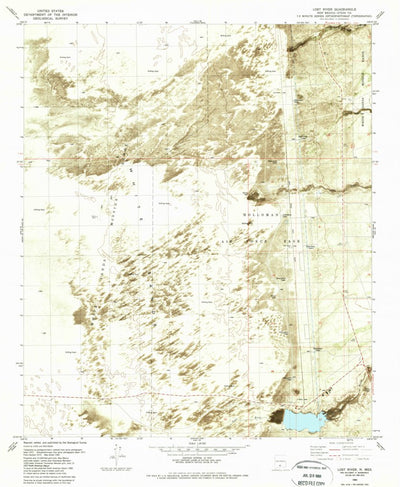 United States Geological Survey Lost River, NM (1982, 24000-Scale) digital map