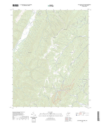 United States Geological Survey Lost River State Park, WV (2023, 24000-Scale) digital map