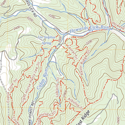 United States Geological Survey Lost River State Park, WV (2023, 24000-Scale) digital map