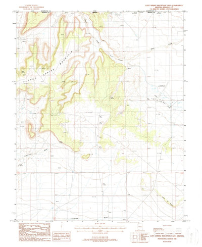 United States Geological Survey Lost Spring Mountain East, AZ-UT (1988, 24000-Scale) digital map