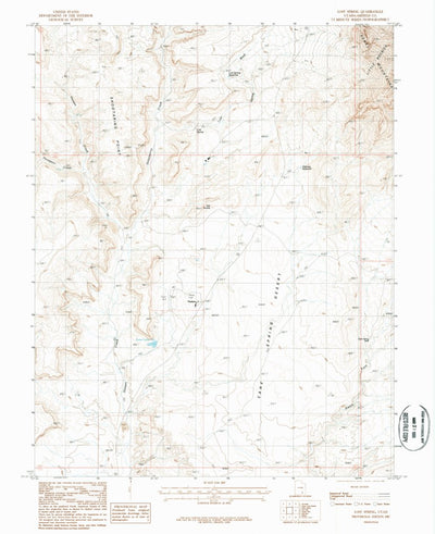 United States Geological Survey Lost Spring, UT (1987, 24000-Scale) digital map