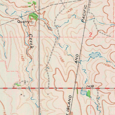 United States Geological Survey Lost Springs, KS (1972, 24000-Scale) digital map