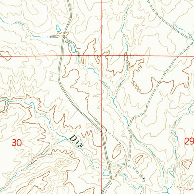 United States Geological Survey Lost Springs, WY (1970, 24000-Scale) digital map